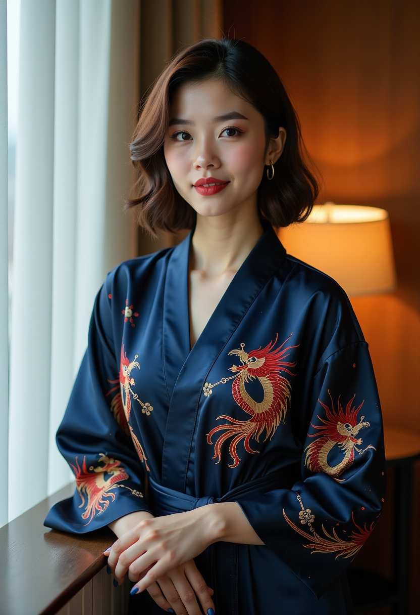 灯下的人